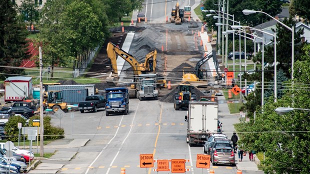 Modifications aux entraves du chantier de réfection de la côte Saint-Pierre