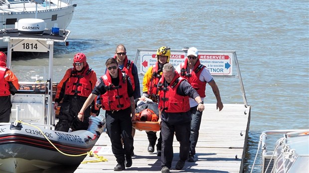 Sauvetage nautique à Rivière-du-Loup