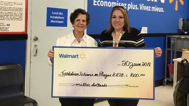 Walmart offre 1000 $ contre la sclérose en plaques 