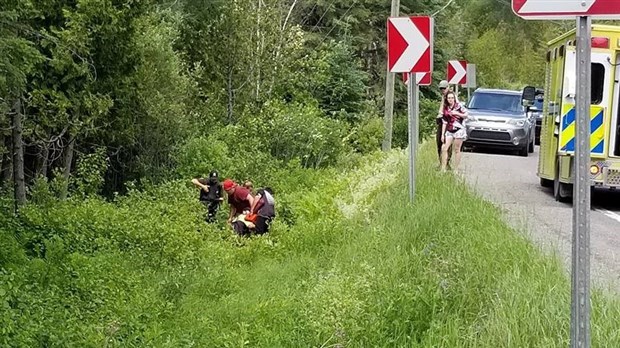 Accident de moto à Rivière-Bleue