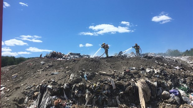 Incendie au site d’enfouissement de Dégelis 