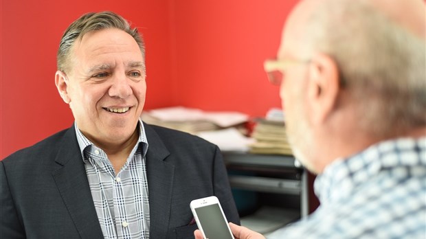 François Legault de passage à Rivière-du-Loup 
