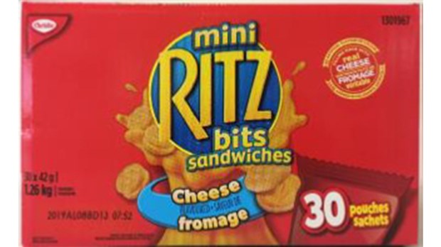 Rappel de sandwichs Mini Ritz en raison de la bactérie Salmonella