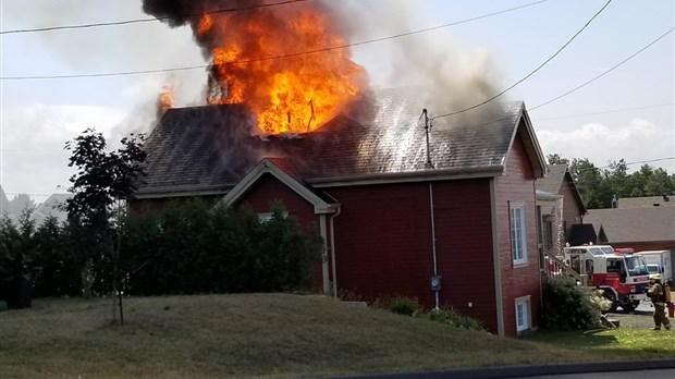 Incendie à Saint-Alexandre-de-Kamouraska