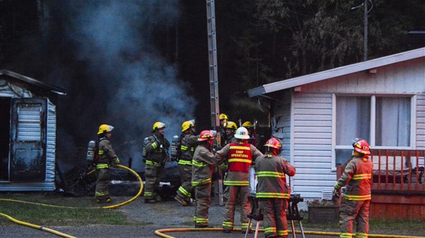 Incendie à Saint-Antonin