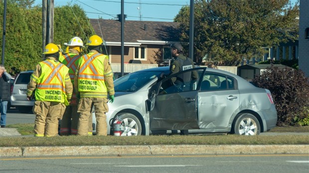 Collision latérale à Rivière-du-Loup 