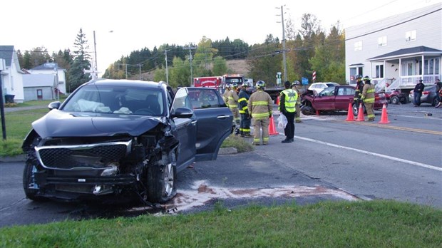 Accident sur la route 289 à Pohénégamook