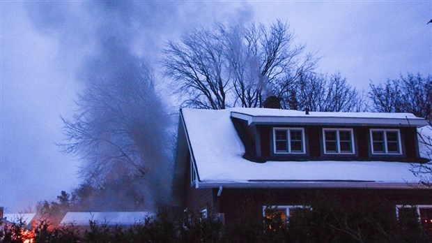 Intervention incendie sur la rue Martin à Rivière-du-Loup