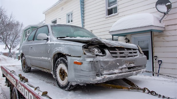 Accident sur la rue Fraserville à Rivière-du-Loup 