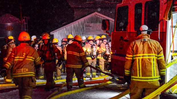 Incendie de ferme à Rivière-du-Loup