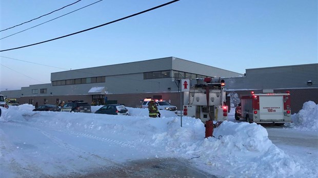 Intervention pour un incendie aux Galeries Trois-Pistoles