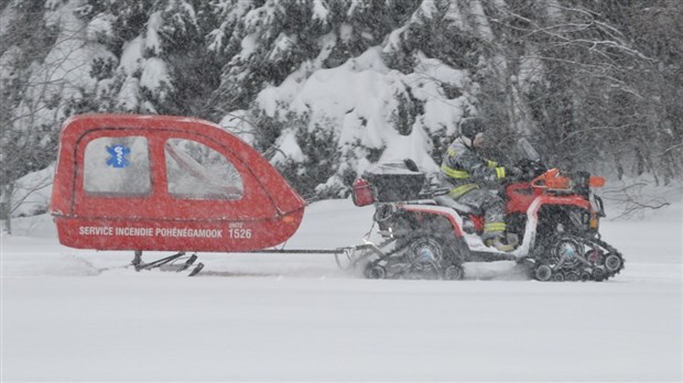 Accident de motoneige à Rivière-Bleue
