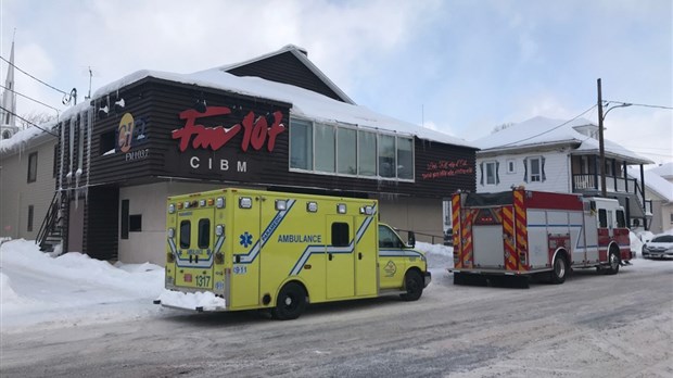 Intervention incendie chez CIEL FM et CIBM FM