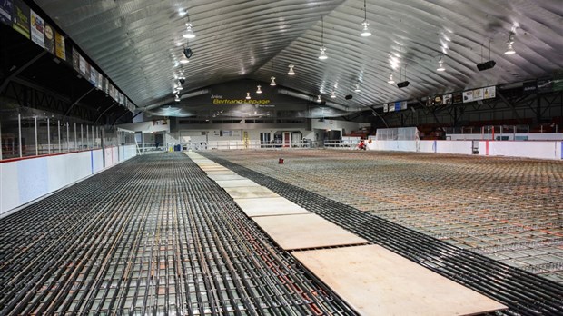 Au cœur des travaux de l’Aréna Bertrand-Lepage de Trois-Pistoles