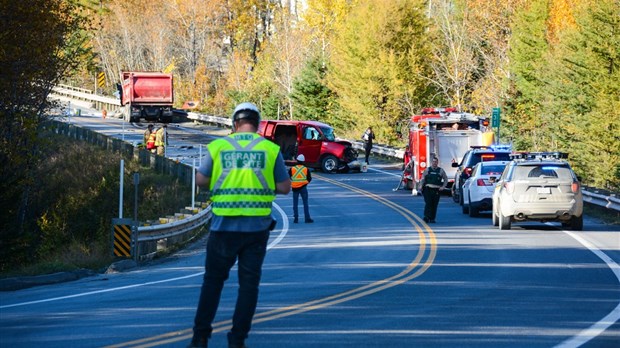 Collision majeure sur la route 232 à Témiscouata-sur-le-Lac
