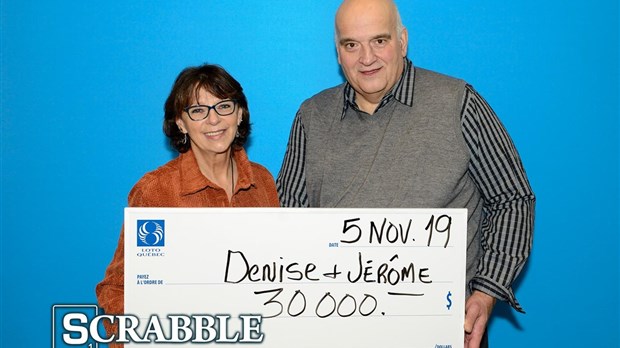 Ils remportent 30 000$ grâce à un billet à gratter Scrabble