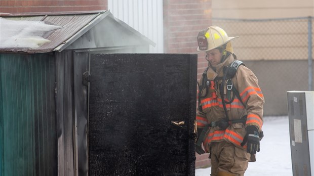 Intervention incendie sur la rue St-Pierre à Rivière-du-Loup