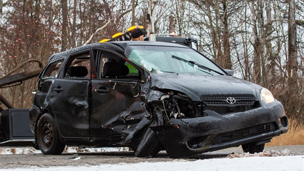 Violente collision à l'Anse-au-Persil