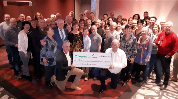 Remise de 50 000$ pour la Fondation de la Maison Desjardins de soins palliatifs du KRTB