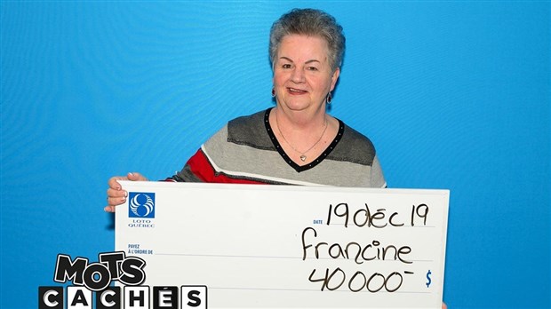 Mots cachés : elle remporte 40 000 $ à Rivière-du-Loup 