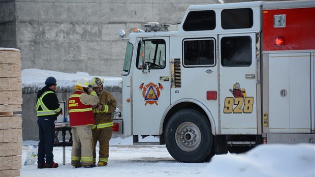 Incendie chez Groupe NBG de Rivière-Bleue