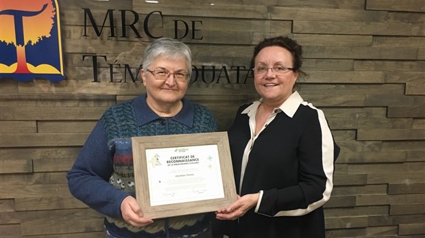 La MRC de Témiscouata souligne l’engagement de Ghyslaine Dionne