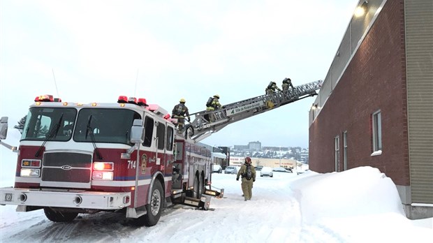 Intervention incendie au Familiprix