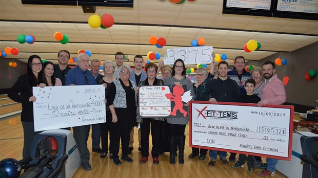 Un record de 56 570 $ pour le 26e Quillethon Lorraine Ouellet-Castonguay