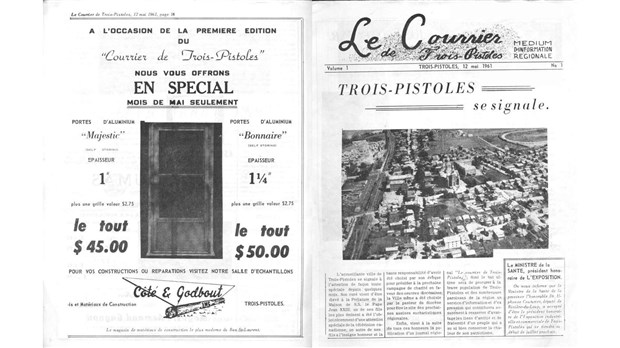 Numérisation et préservation des archives du journal Le Courrier de Trois-Pistoles 