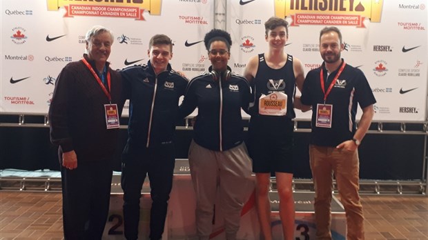 Trois Vaillants se démarquent au Championnat canadien d’athlétisme en salle