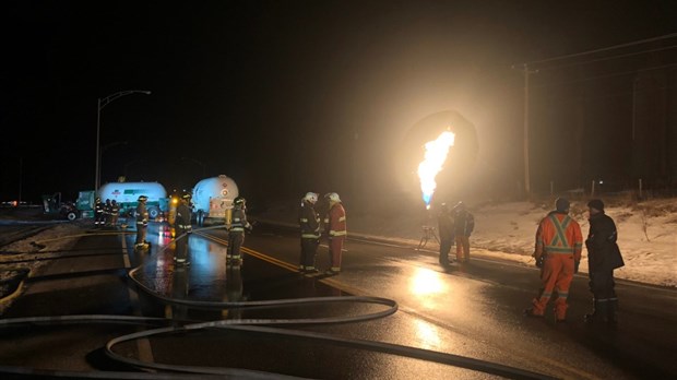 Un camion-citerne impliqué dans un accident sur la route 132