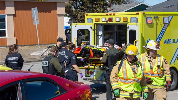 Collision à l’angle des rues Témiscouata et Alfred-Fortin 