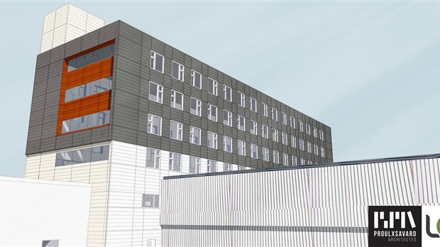 Début des travaux à la façade ouest du Centre hospitalier de Trois-Pistoles