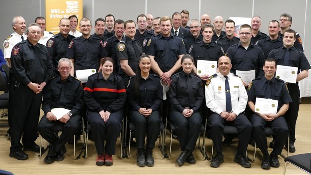 46 pompiers de la MRC de Rivière-du-Loup diplômés de l’École nationale des pompiers!