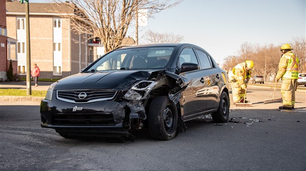 Collision sur le boulevard de l'Hôtel-de-Ville à Rivière-du-Loup