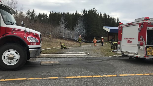 Incendie à proximité du PABA
