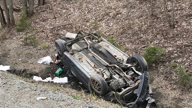 Il évite un chevreuil et perd la maitrise de son véhicule