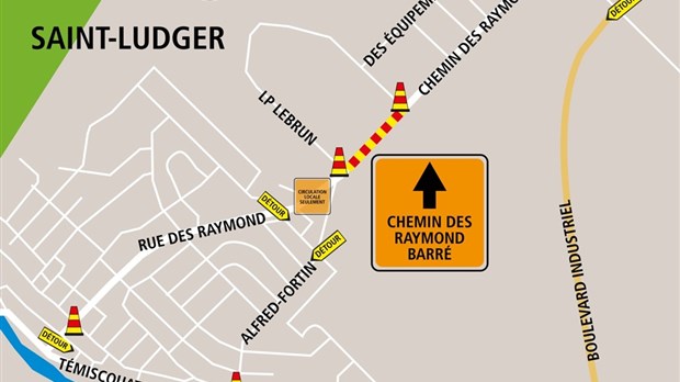 Entrave complète sur le chemin des Raymond de L. P. Lebrun à… L. P. Lebrun