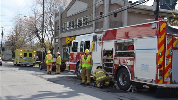 Accident sur la rue Hôtel-de-Ville