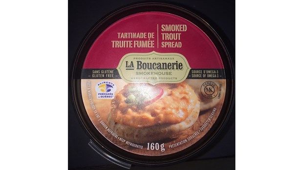 Rappel de tartinade de truite fumée en raison de la possible présence de la bactérie Listeria monocytogenes