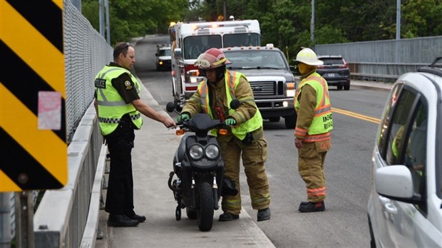 Une personne blessée dans un accident de cyclomoteur