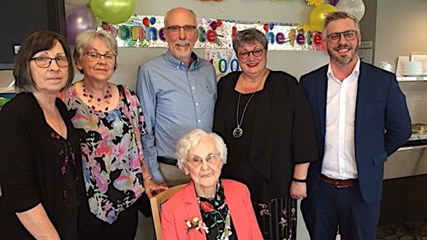 Bernadette Morin a fêté ses 100 ans