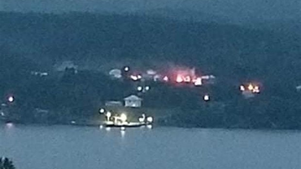 Incendie à Saint-Juste-du-Lac