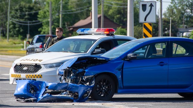 Collision frontale à Rivière-du-Loup 