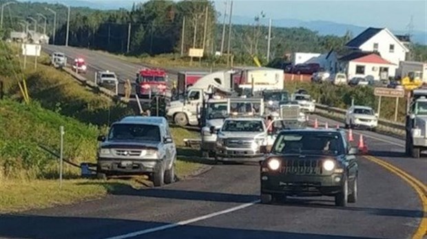 Deux accidents sur la route 185