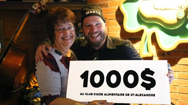 Don de 1 000 $ au Comité de l’aide alimentaire de Saint-Alexandre-de-Kamouraska
