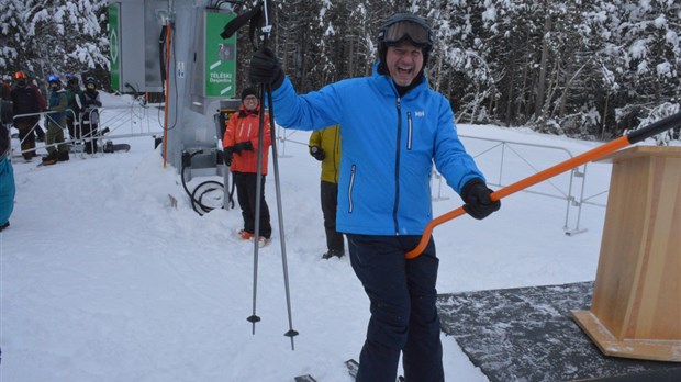 Le téléski Desjardins est en opération au Parc du Mont-Saint-Mathieu