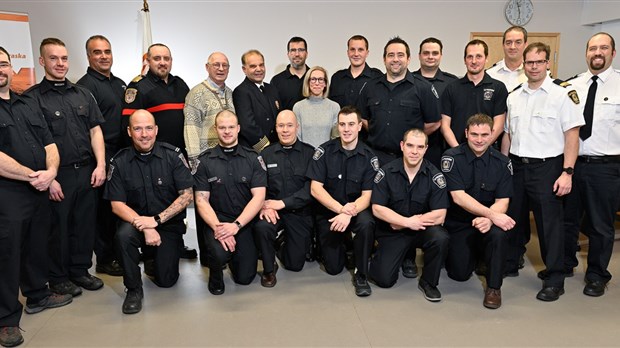 Remise de diplômes pour les pompiers du Kamouraska