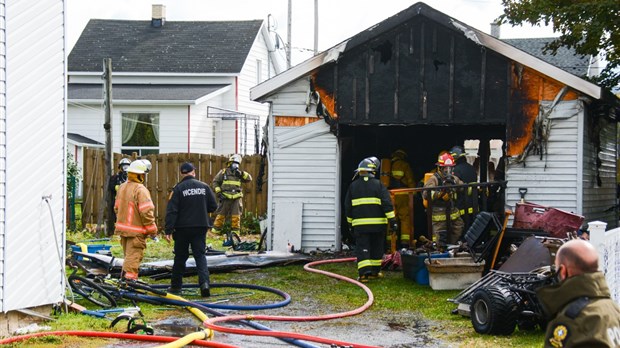Incendie sur la rue Leblond à Trois-Pistoles