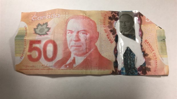 Monnaie contrefaite dans la région de Rivière-du-Loup